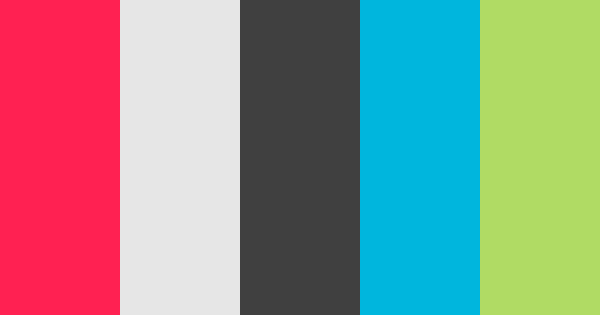 Brand Color Palette with Blue, Gray, Green & Red | Colorio